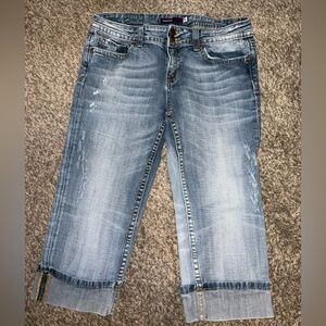 Vigoss Straight Cropped Wide Cuff Jeans/Capri- Size 9